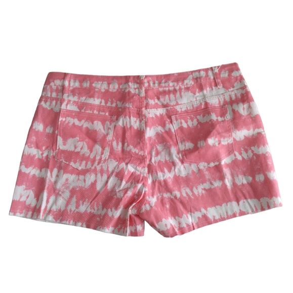 NWT Rosegal 3X/US 20 Pink White Tie Dye Lightweight Denim Distressed Hem… - Picture 2 of 14